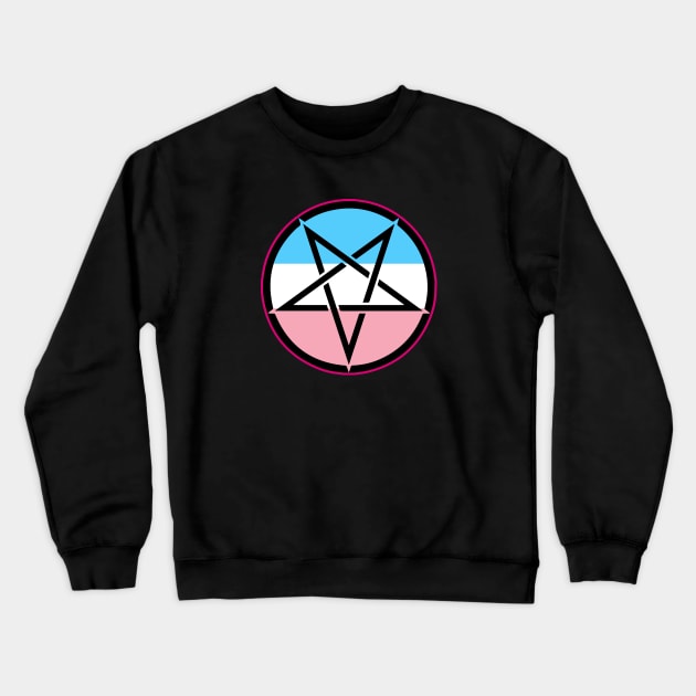 Transgender Pentagram Crewneck Sweatshirt by Pridish